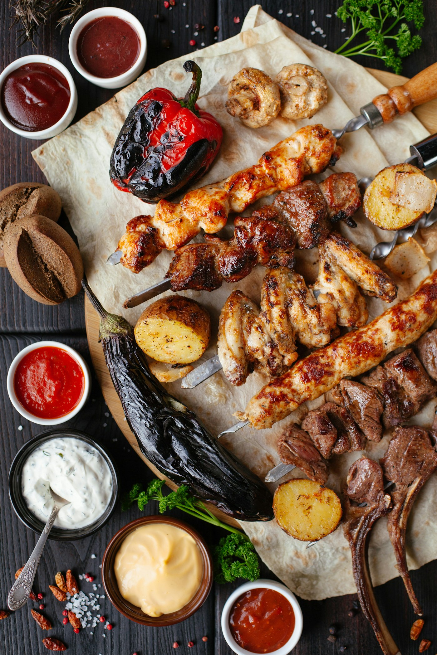 Xinjiang halal barbecue skewers on a Silk Road tour