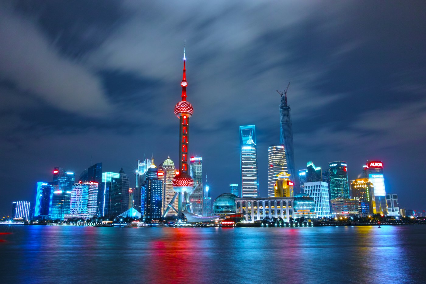 Shanghai skyline on a Muslim-friendly East China route